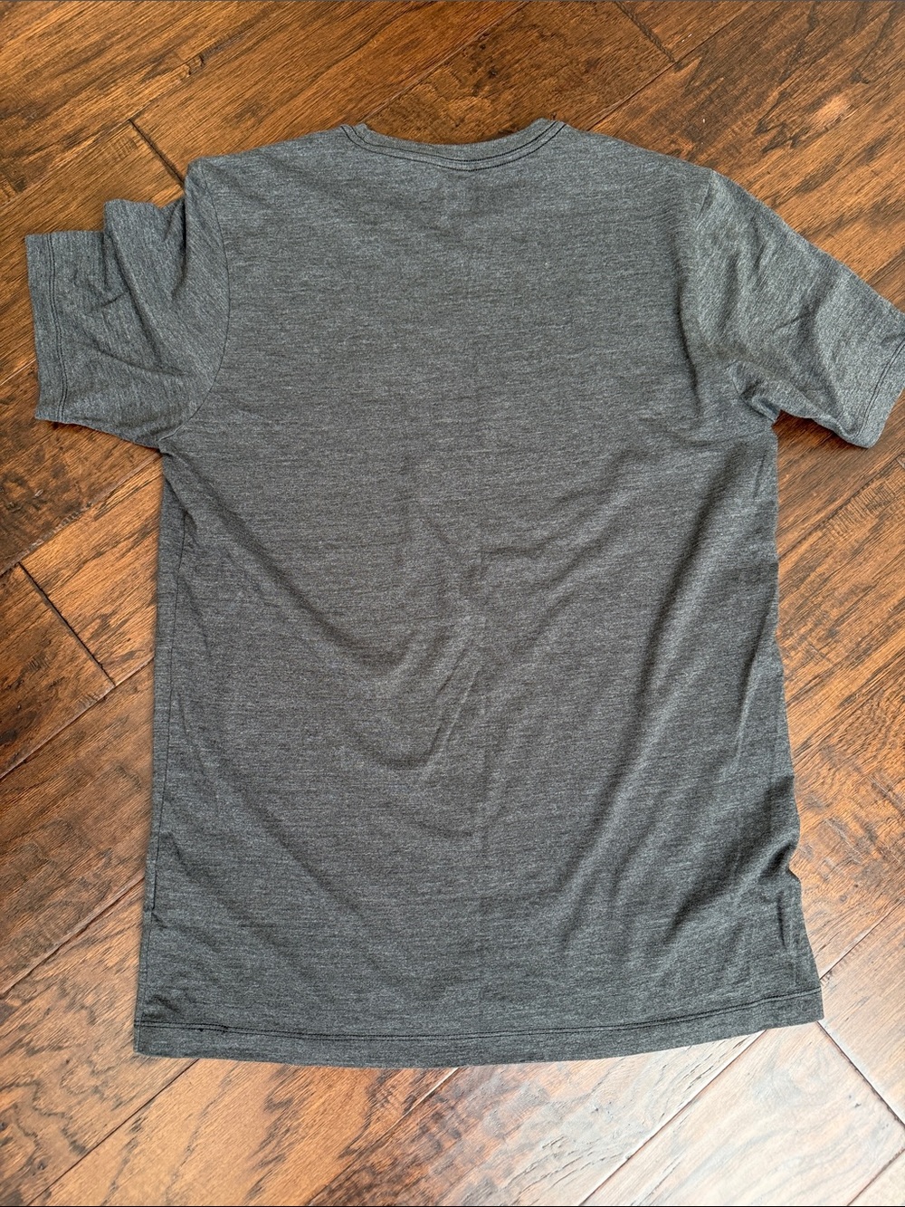 The North Face Men's Dark Gray Logo Tee with White Emblem - Picture 4 of 4
